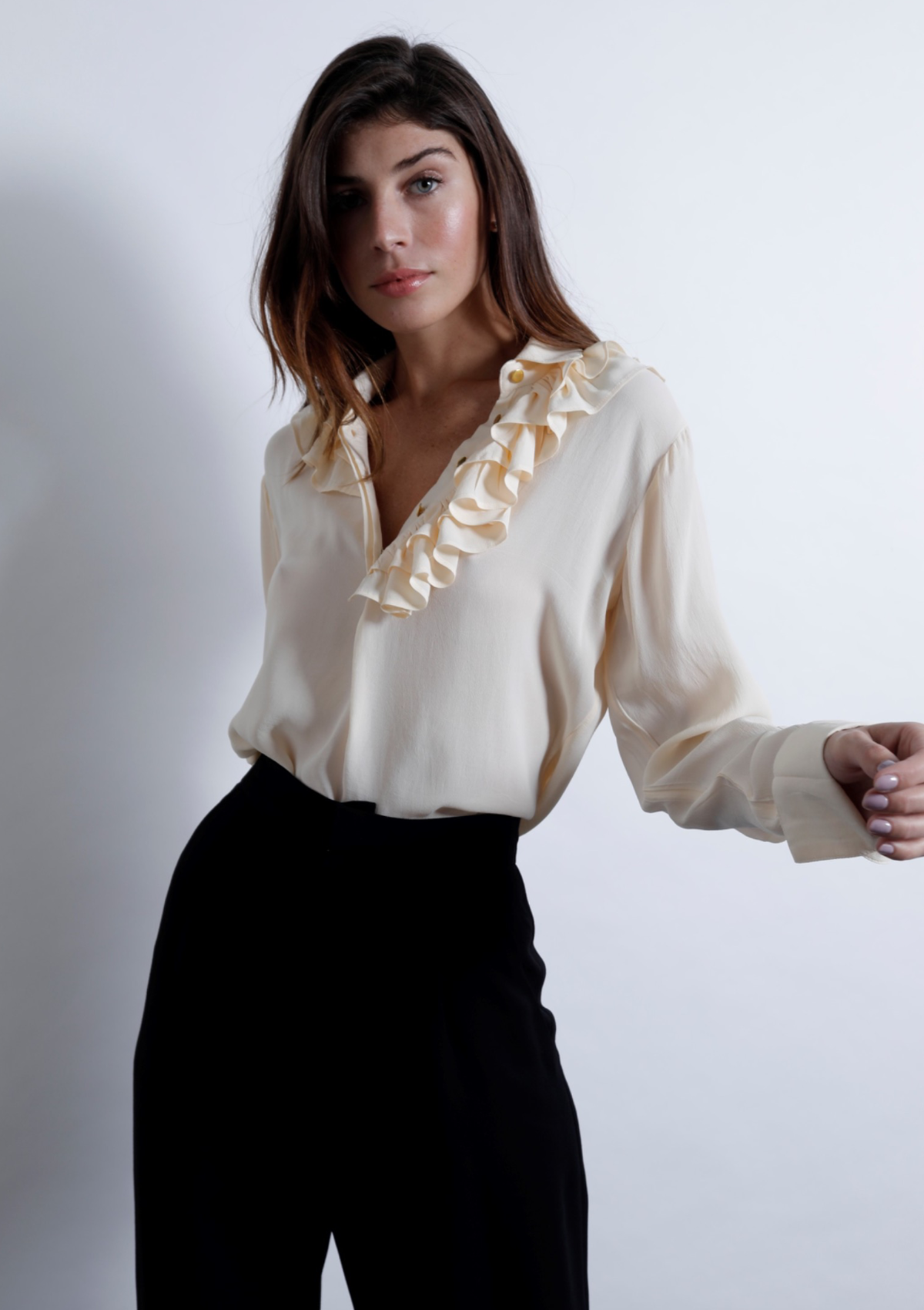 MARIGOLD BLOUSE - IVORY