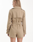 Nina Trench Romper