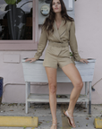 Nina Trench Romper