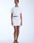 Flora Denim Skirt - Karina Grimaldi