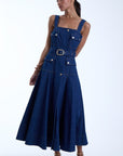 Jenna Denim Midi Dress - Karina Grimaldi