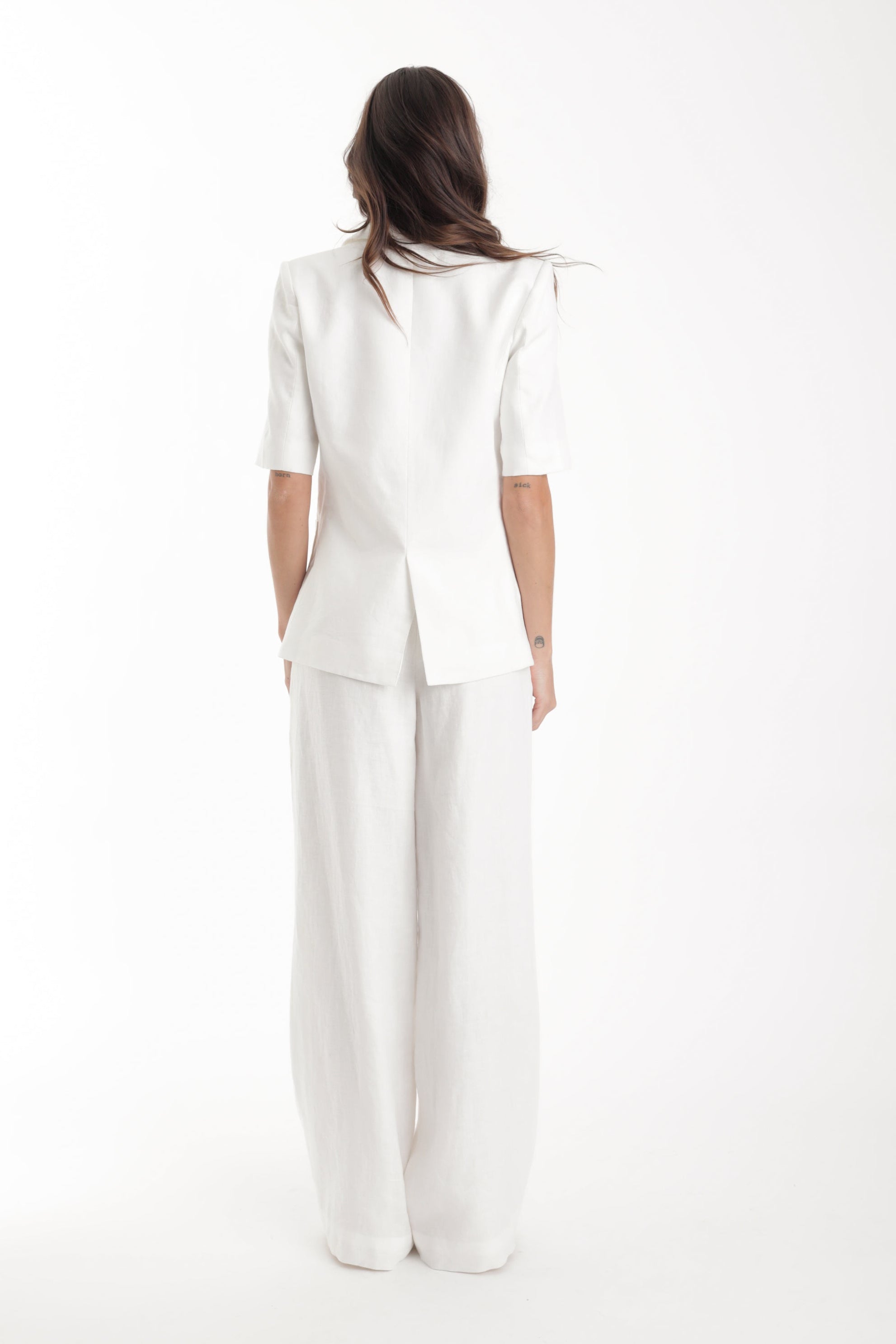 White Blazer in White Background 