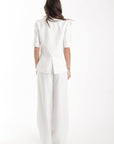 White Blazer in White Background 
