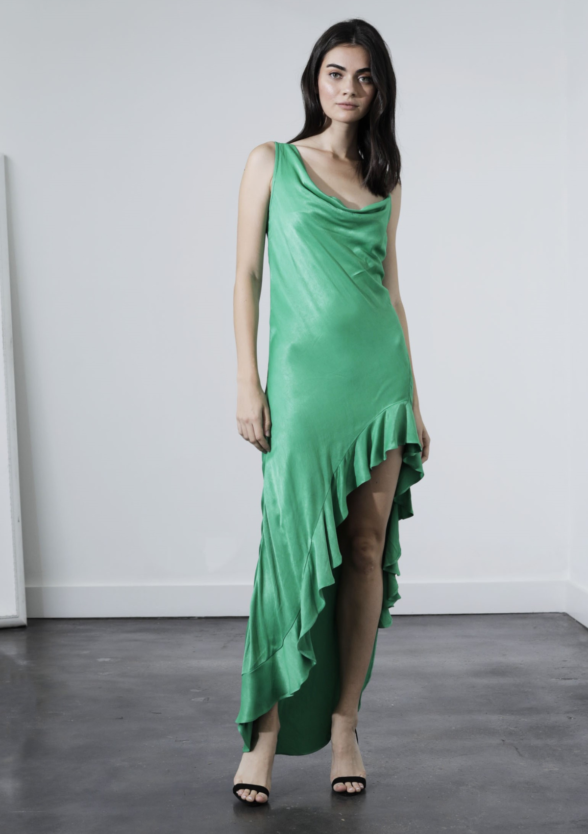 Azalea Midi Dress in Kelly Green by Karina Grimaldi