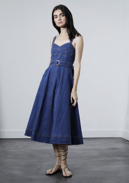 [ELFELFELF]ROSE SLIT DRESS-blue/■KARINA'PICK 着用 ELFELFELF]ROSE SLIT DRESS-blue/□KARINA'PICK 着用 (elfelfelf
