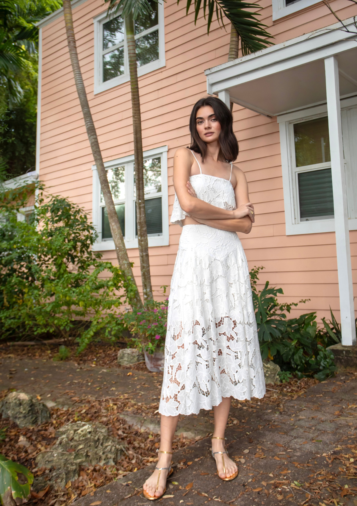 Artemisa Lace Skirt in White