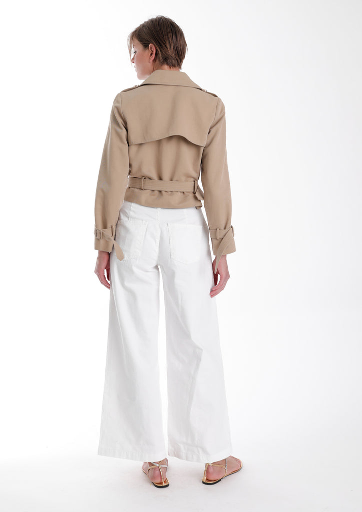 Priscilla Cropped Trench Jacket