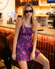 Eden Denim Print Mini Dress