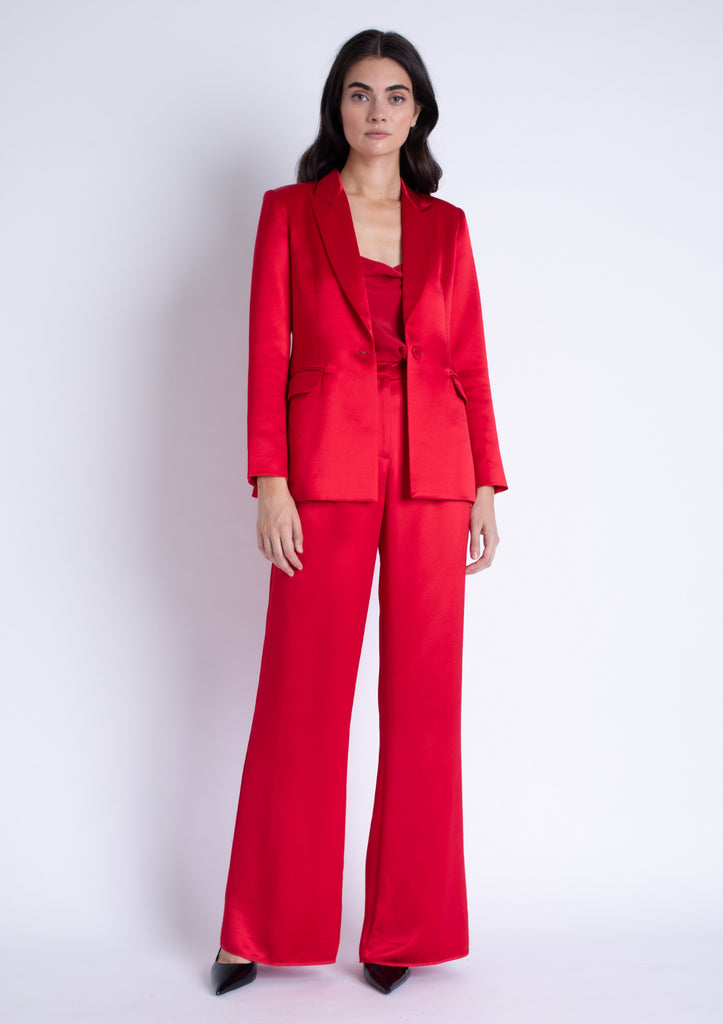 Alicia Trouser in Ruby Red