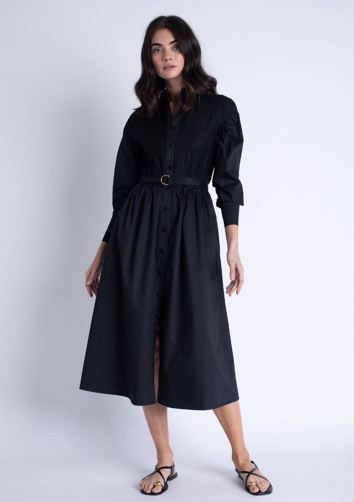 Jasmine Midi Dress - Black