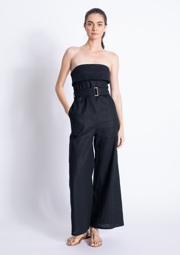Dove Linen Jumpsuit: