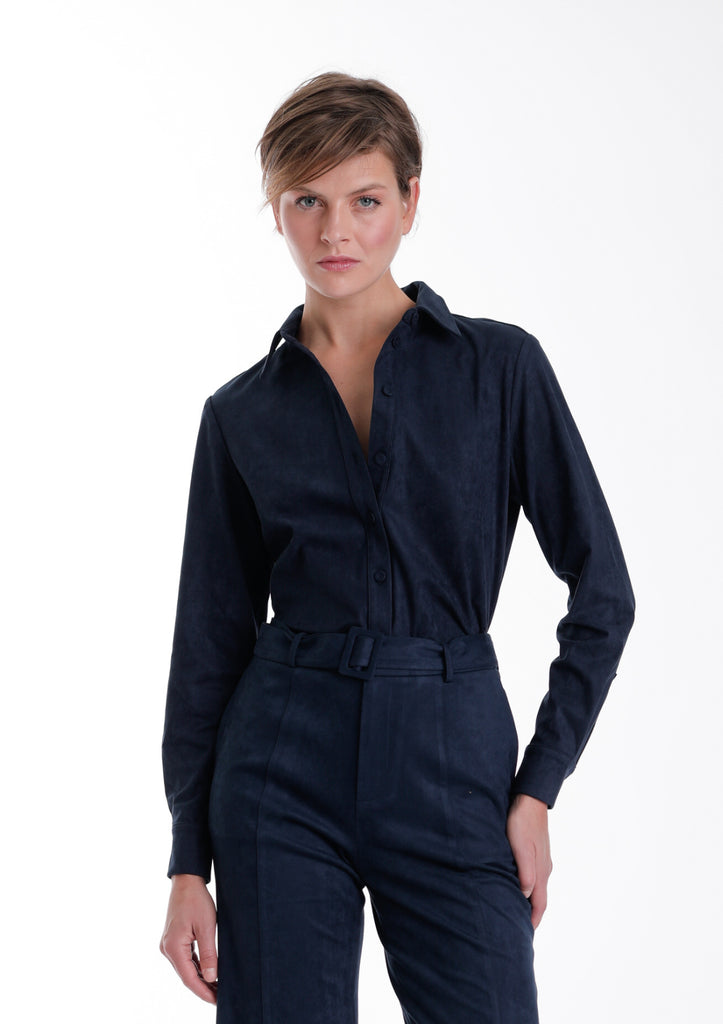 Veronica Suede Blouse