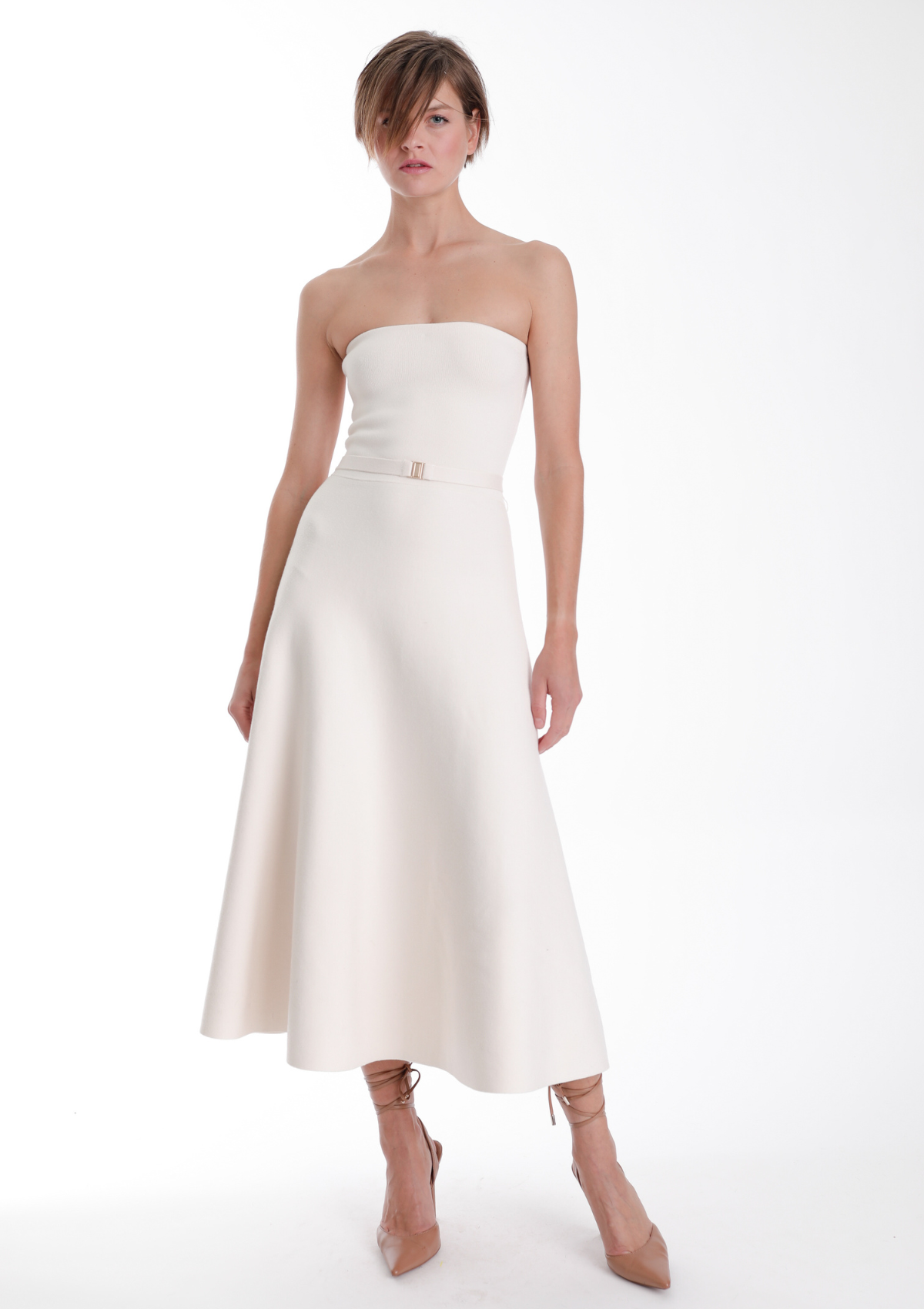Eira Strapless Midi Dress