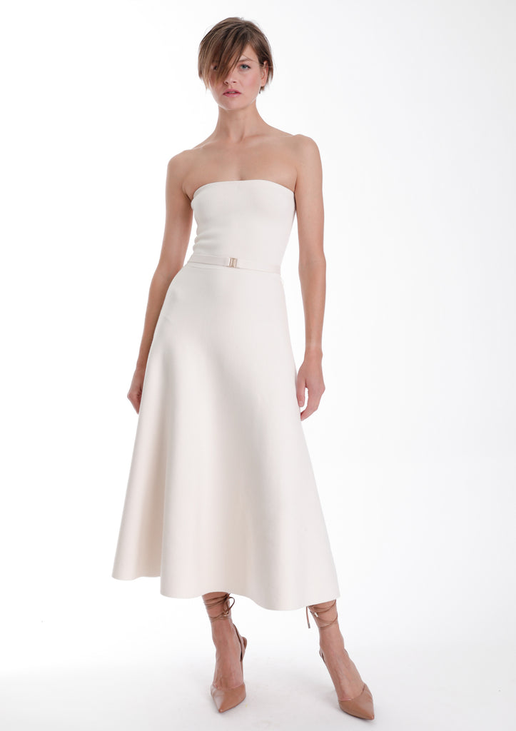 Eira Strapless Midi Dress