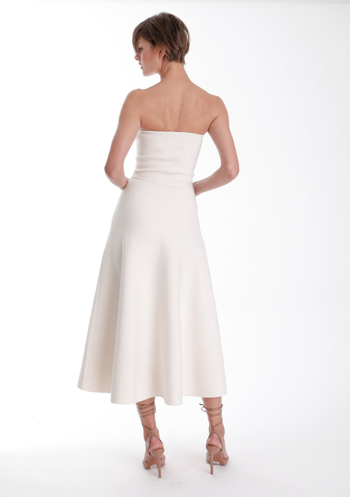 Eira Strapless Midi Dress