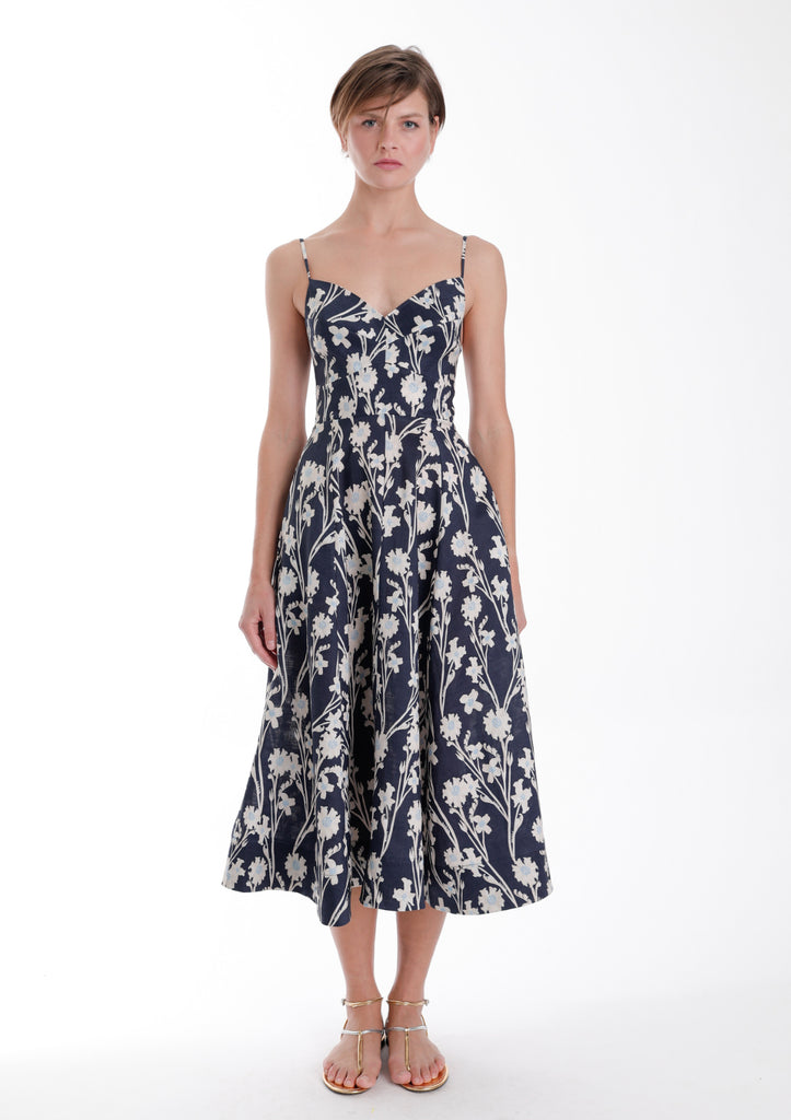 Winona Print Midi Dress