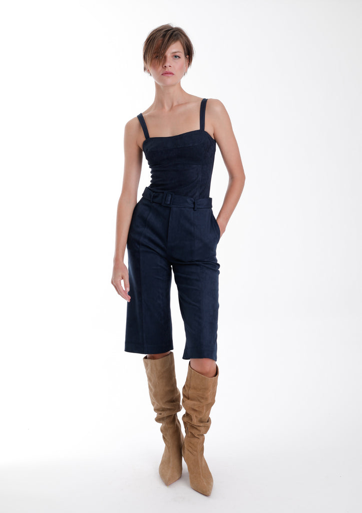 Veronica Suede Bodysuit