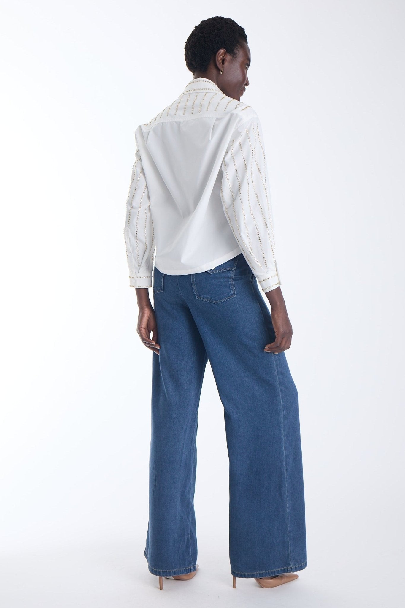 Amelie Embellished Shirt - Karina Grimaldi