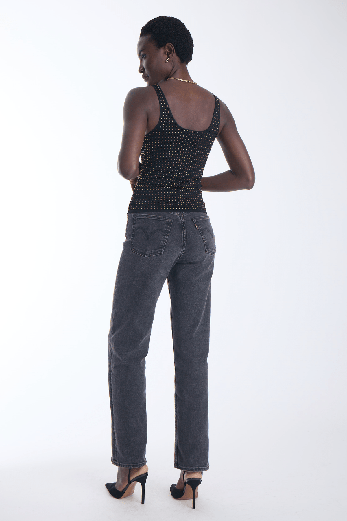 Bowie Embellished Knit Tank - Karina Grimaldi