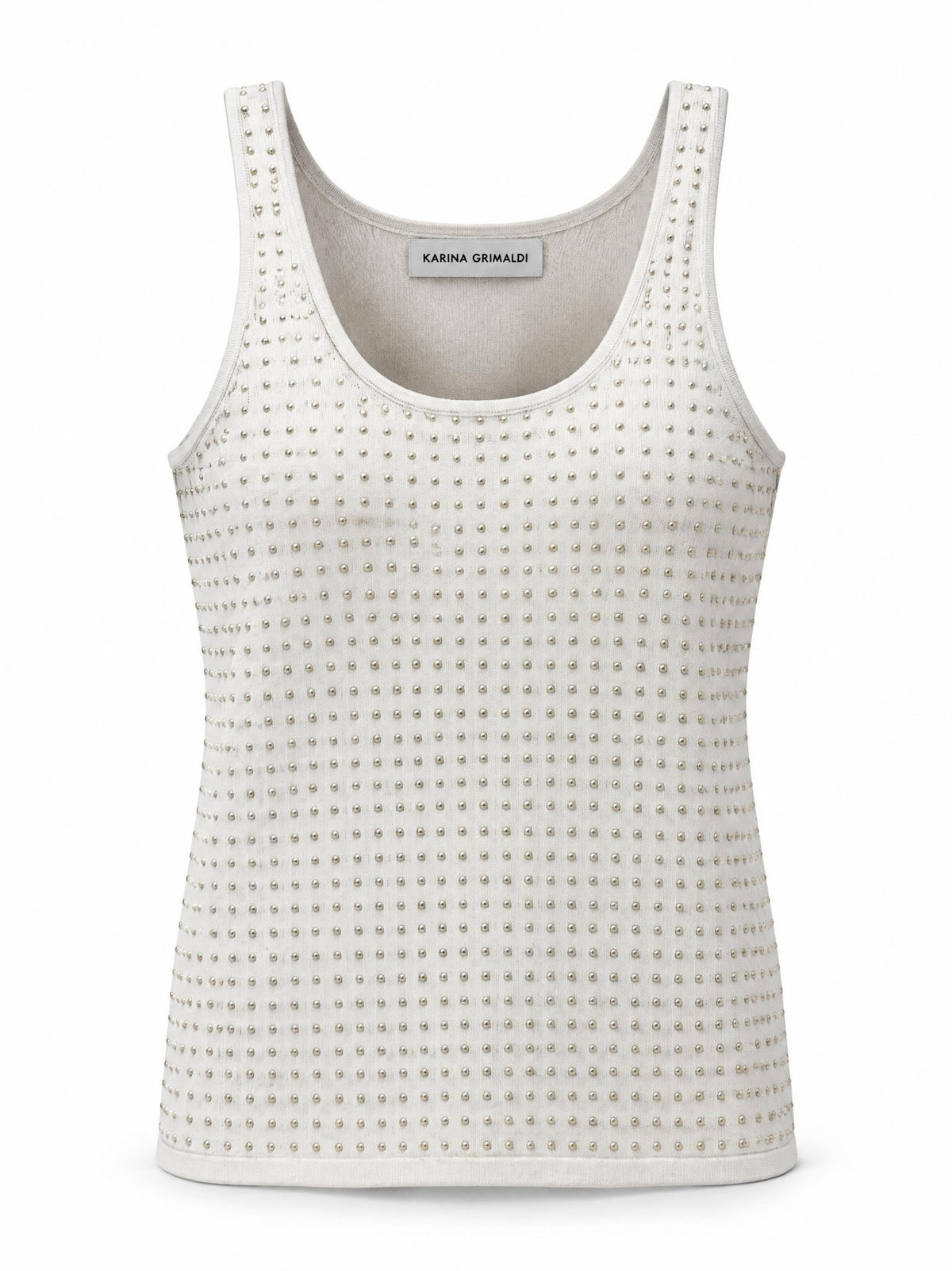 Bowie Embellished Knit Tank - Karina Grimaldi