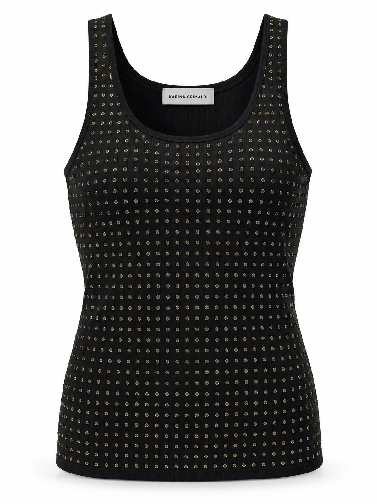 Bowie Embellished Knit Tank - Karina Grimaldi