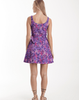 Eden Denim Print Mini Dress - Karina Grimaldi