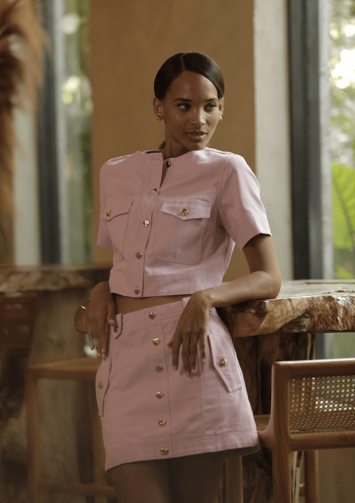 Flora Denim Shirt - Karina Grimaldi