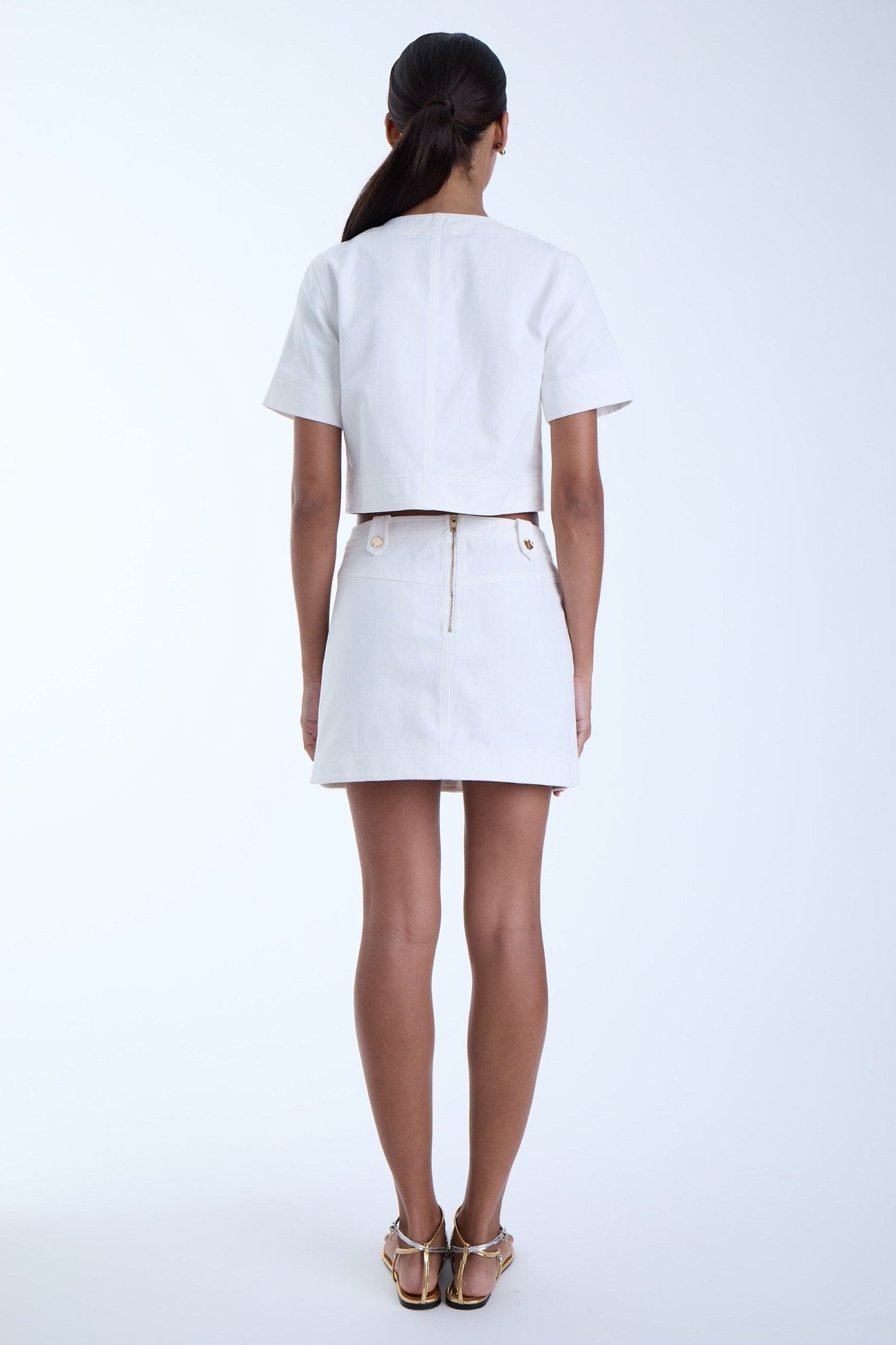 Flora Denim Skirt - Karina Grimaldi
