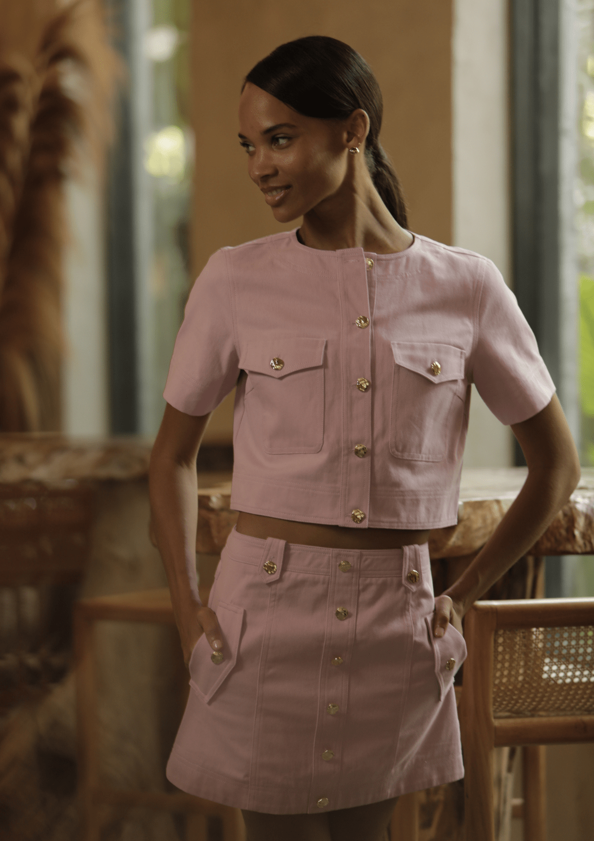 Flora Denim Skirt - Karina Grimaldi