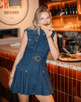 Jenna Denim Mini Dress - Karina Grimaldi