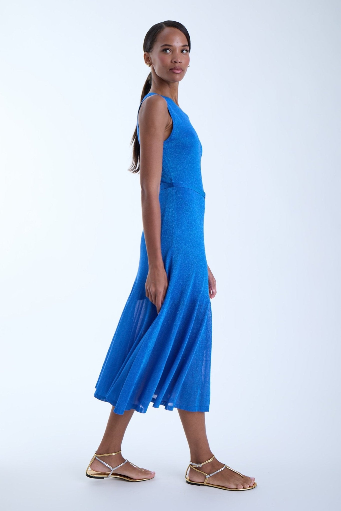 Lily Knit Metallic Maxi Dress - Karina Grimaldi