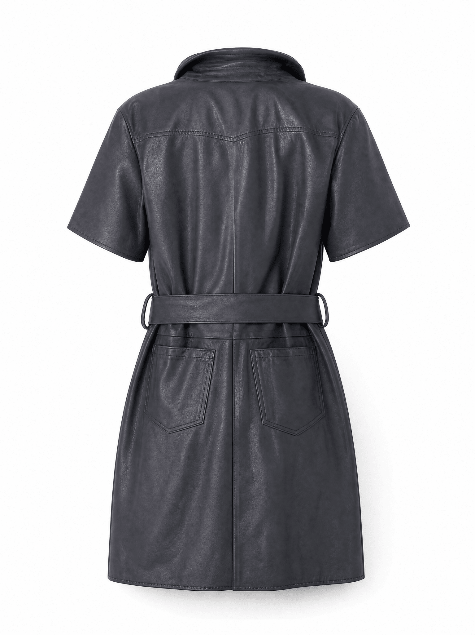 Mallie Vegan Leather Mini Dress - Karina Grimaldi
