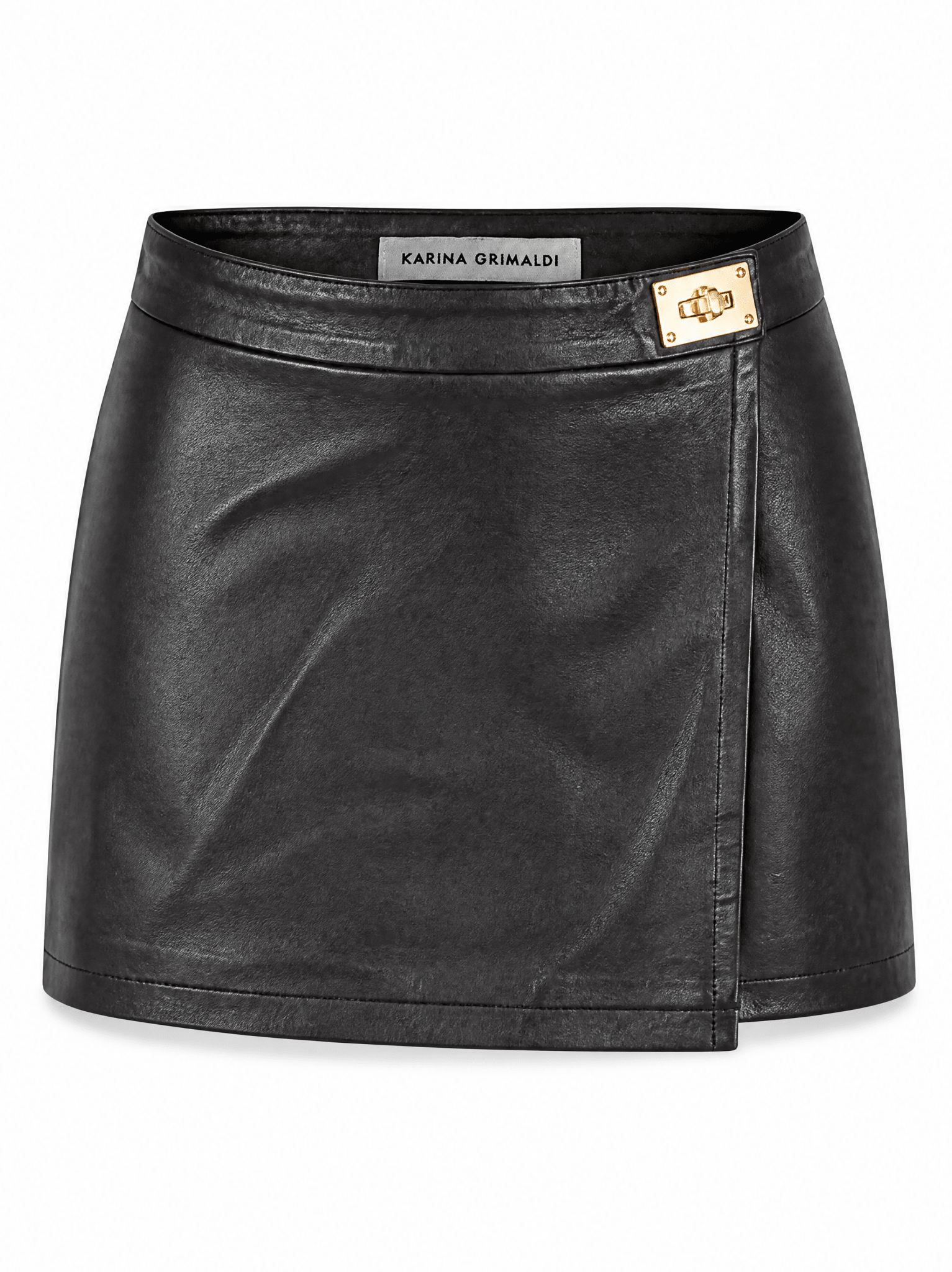 Pauli Leather Mini Skirt - Karina Grimaldi