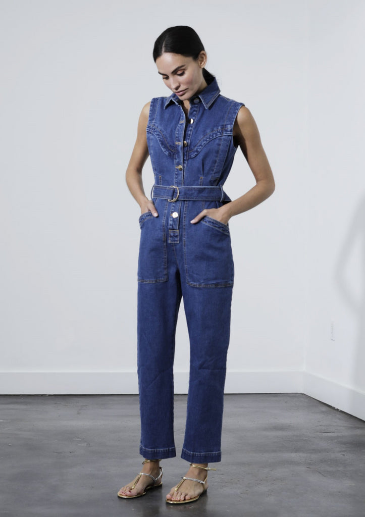 HARLEY DENIM JUMPSUIT Karina Grimaldi