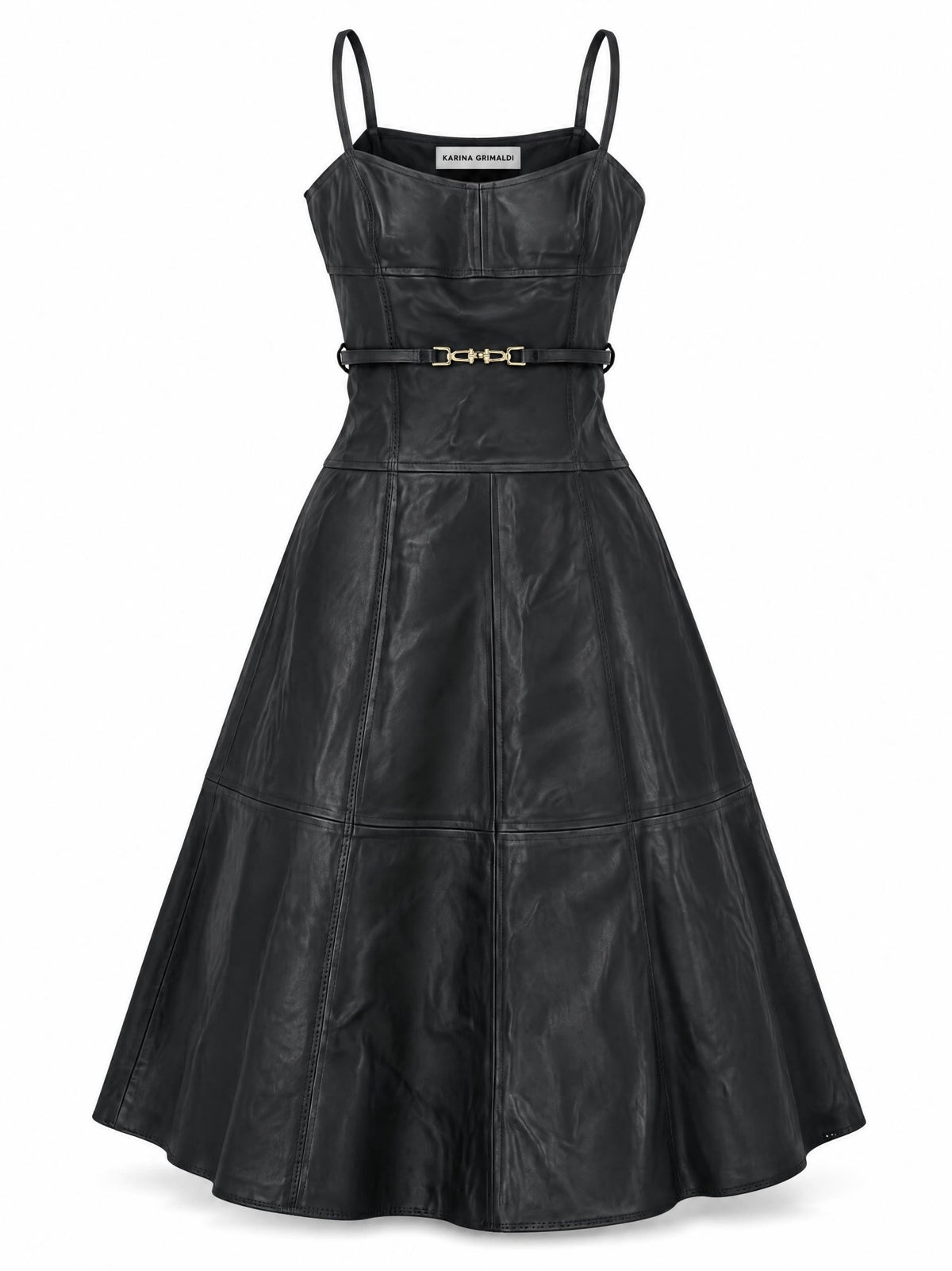 Sofia Vegan Leather Dress - Karina Grimaldi