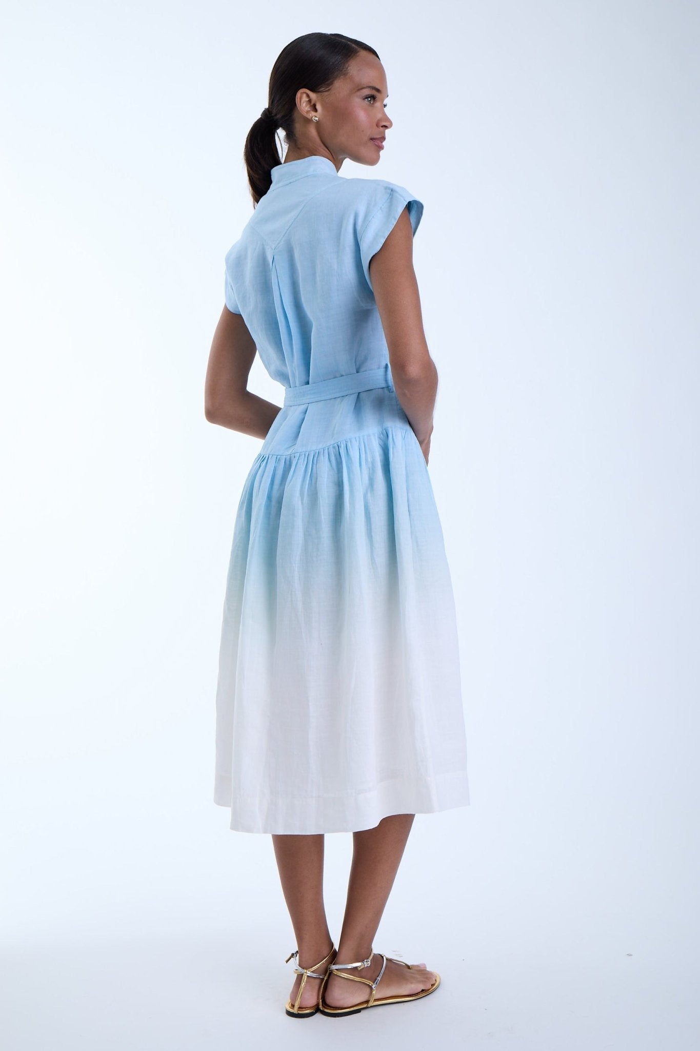 Zelie Ombre Midi Dress - Karina Grimaldi