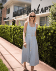 Zyra Denim Midi Dress - Karina Grimaldi
