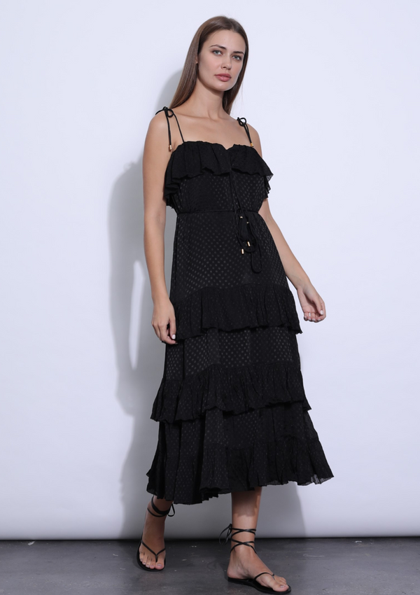 TARABAI MAXI DRESS - BLACK